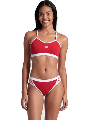 Arena Icons Αθλητικό Bikini Set Μπουστάκι Κόκκινο 005037-401