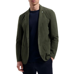 Dstrezzed Καλοκαιρινό Ανδρικό Blazer Λινό με Κανονική Εφαρμογή Χακί 111356