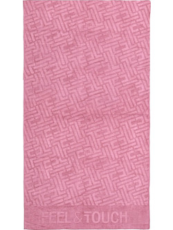 Feel & Touch Icon Πετσέτα Θαλάσσης Microfiber Ροζ 90x170cm
