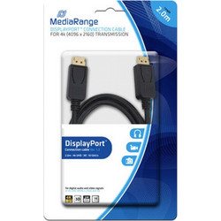 MediaRange Καλώδιο DisplayPort 1.2 to DisplayPort Male 2m Black MRCS159