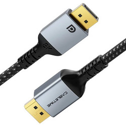 Cabletime Καλώδιο DisplayPort 1.4 to DisplayPort Male Braided 2m Black 5210131058305