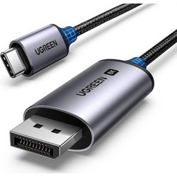 Ugreen Καλώδιο DisplayPort 1.4 to USB-C Male Braided 1m Black 25157