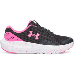 Under Armour Surge 4 Παιδικά Αθλητικά Παπούτσια για Τρέξιμο Μαύρα Φούξια 3027108-016