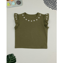 Prenatal Παιδικό Crop Top Αμάνικο Χακί 1490897