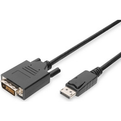 Digitus Καλώδιο DisplayPort 1.1 to DVI Male 2m Black AK-340301-020-S
