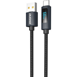 Dudao L7T Braided USB-A to USB-C 1m Black 6976625334407