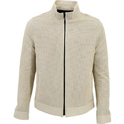 Leather 100 Ανδρικό Μπουφάν Χειμωνιάτικο Δερμάτινο Μπεζ Μαύρο 07-M-E-355-NEWTRIP
