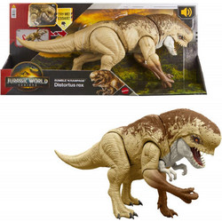Mattel Jurassic World Rebirth Rumble N' Rampage Distortus Rex Φιγούρα Δεινόσαυρος για 4+ Ετών