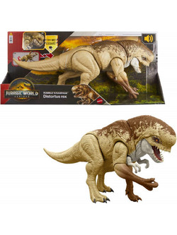 Mattel Jurassic World Rebirth Rumble N' Rampage Distortus Rex Φιγούρα Δεινόσαυρος για 4+ Ετών