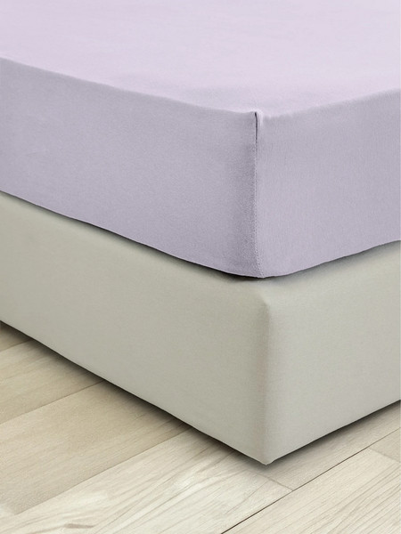 Nima Σεντόνι King Size Βαμβακερό με Λάστιχο 180x200+40 Jersey Tender Amethyst
