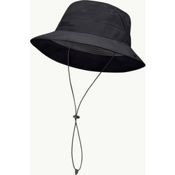Jack Wolfskin Καπέλο Bucket Υφασμάτινο Μαύρο 63648-6350