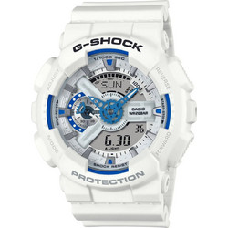 Casio G-Shock Ανδρικό Ρολόι Χρονογράφος με Λευκό Καουτσούκ Λουράκι GA-110HDS-7AER