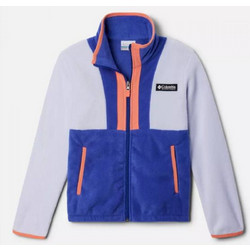 Columbia Παιδική Ζακέτα Fleece με Φερμουάρ Λευκή Royal Blue Κοραλί 2087801-581