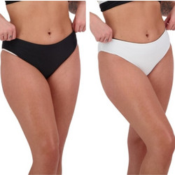 Moontide Bikini Slip Μαύρο Λευκό M7835CN