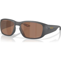 Oakley OO9521 06 Ανδρικά Γυαλιά Ηλίου Μάσκα Κοκάλινα Μαύρα με Καφέ Φακό