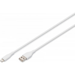 Digitus USB-A to Lightning Cable 12W 1m White 4016032495895