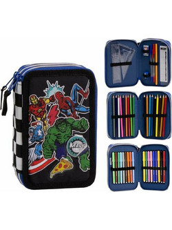 Cerda The Avengers Κασετίνα Γεμάτη με 3 Θήκες Πολύχρωμη S2455074