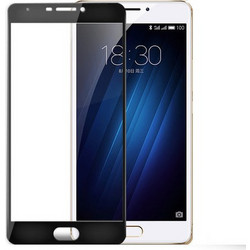 Προστατευτικό Οθόνης Tempered Glass Full Cover για Meizu Max 3 Μαύρο (OEM)