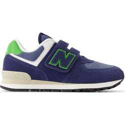 New Balance 574 Παιδικά Sneakers Navy Μπλε Lime PV574QBL