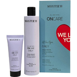 Selective Oncare Daily Kit We Love You Σετ Περιποίησης Μαλλιών Σαμπουάν 275ml + Hand Cream 75ml