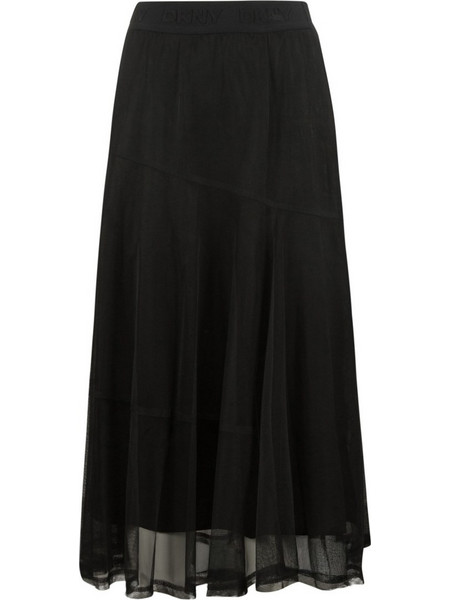 DKNY Μακριά Φούστα Υφασμάτινη Ψηλόμεση Μαύρη P5GG7CMD-BLK