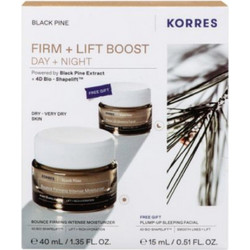 Korres Black Pine Day Cream Normal-Combination Skin 40ml + Pump-Up Sleeping Facial 15ml