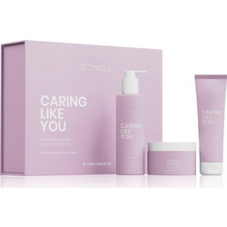 Iconique Caring Like You Σετ Θεραπείας Μαλλιών Leave In Conditioner 150ml + Μάσκα 200ml + Σαμπουάν 250ml