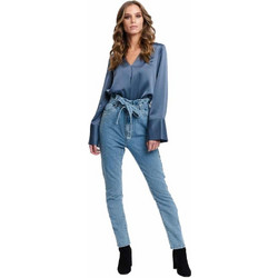 Rut & Circle Danielle Ψηλόμεσο Γυναικείο Τζιν Παντελόνι Slim Εφαρμογή Μπλε RUT-20-03-33
