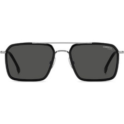 Carrera CA362/S 284IR Ανδρικά Γυαλιά Ηλίου Aviator Μεταλλικά Ασημί με Μαύρο Φακό