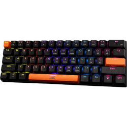 Baracuda Dolphin Μηχανικό Gaming Πληκτρολόγιο 60% με Custom Blue Διακόπτες RGB Black