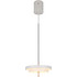 Trio Lighting Keaton Κρεμαστό Φωτιστικό Οροφής Μονόφωτο LED με Φυσικό Λευκό Φως Γκρι 340219176