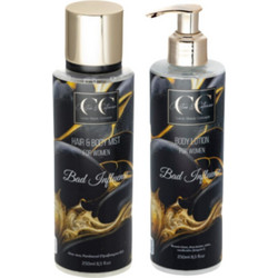 Christian & Catherine Bad Influence Hair & Body Mist 250ml + Body Lotion 250ml