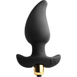 Rocks-Off Butt Quiver Πρωκτική Σφήνα Ασύρματη με Δόνηση 9.5cm Μαύρη D-196600