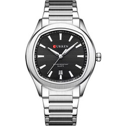 Curren Ανδρικό Ρολόι με Ασημί Μεταλλικό Μπρασελέ 8474 Silver/Black