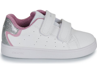 Geox Eclyper Παιδικά Sneakers Λευκά Ασημί Ροζ Χρυσά B365MA0BCKCC0674