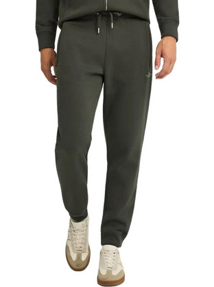 Funky Buddha Ανδρικό Παντελόνι Φόρμας Fleece με Λάστιχο Κυπαρισσί FBM012-050-02