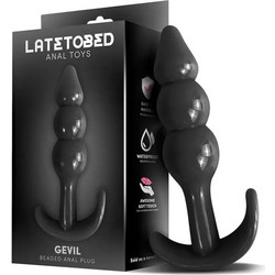 LateToBed Gevil Anchor Πρωκτική Σφήνα 11.2cm Μαύρη LT-555