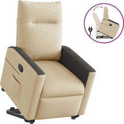 vidaXL Πολυθρόνα Relax Ανακλινόμενη Μπεζ 3324056