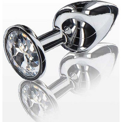 ToyJoy Starlight Booty Πρωκτική Σφήνα Diamond Plug 8cm Ασημί