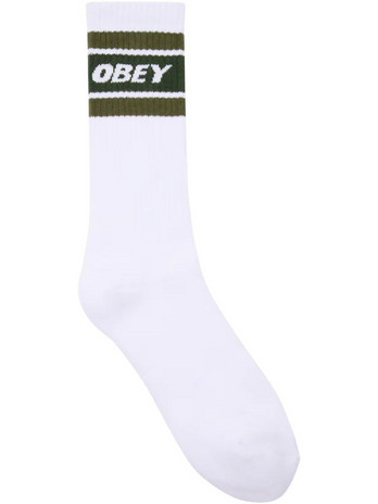 Obey Cooper II Ανδρικές Κάλτσες Ψηλές Λευκές 100260093-WKG