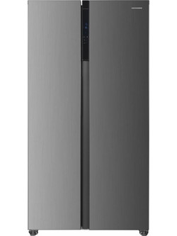 Heinner HSBS-HM532NFINVXD Ψυγείο Ντουλάπα 532lt Full No Frost Υ177xΠ91xΒ67cm Inox