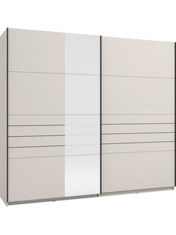 Fylliana Δίφυλλη Ντουλάπα Ρούχων Συρόμενη Veymont 245 OG H217 με Καθρέπτη Μπεζ 245x61x218cm 11014747
