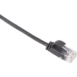 Masterlan U/UTP Cat.6 Καλώδιο Δικτύου Ethernet 0.5m Black PCU6-S-05BK-MSC