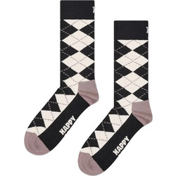 Happy Socks Argyle Ανδρικές Κάλτσες Ψηλές Μαύρες P003219-1000