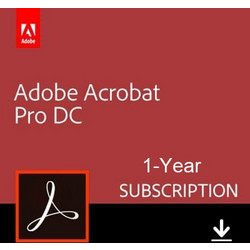 Adobe Acrobat Pro DC Πολύγλωσσο Συμβατό με Windows / Mac για 1 Χρήστη και 1 Έτος Χρήσης (Ηλεκτρονική Άδεια)