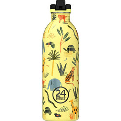 24Bottles Jungle Friends Παιδικό Παγούρι Ανοξείδωτο Κίτρινο 500ml