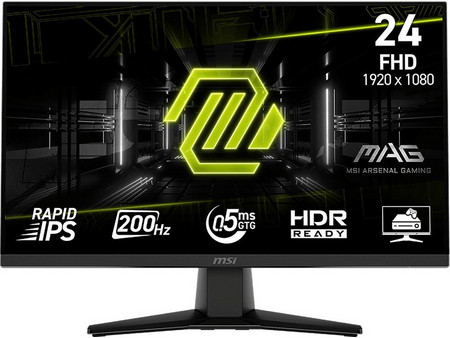 MSI MAG 242F IPS HDR Gaming Monitor 24" 1920x1080 FHD 200Hz 0.5ms