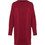 Funky Buddha Midi Καθημερινό Φόρεμα Πλεκτό Μπορντό FBL012-104-13