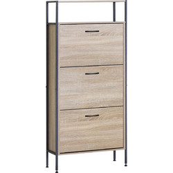 ArteLibre Παπουτσοθήκη Μοριοσανίδας ALDERWYN Sonoma M141xΠ24xΥ63cm 15340024