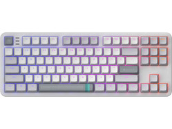 Dark Project ALU87A Daylight Μηχανικό Gaming Πληκτρολόγιο TenKeyLess με G3MS Zircon Speed Διακόπτες RGB Grey